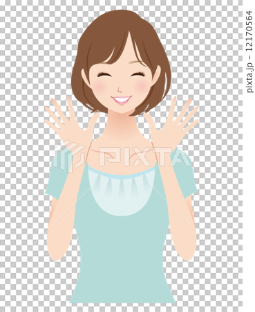 Female facial expression housewife Female facial expression housewife 12170564