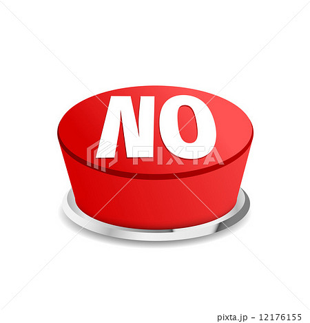 time to say no button sign templateのイラスト素材 12176155 pixta