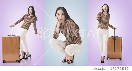 Travel concept with Asian beauty Travel concept with Asian beauty 12176816