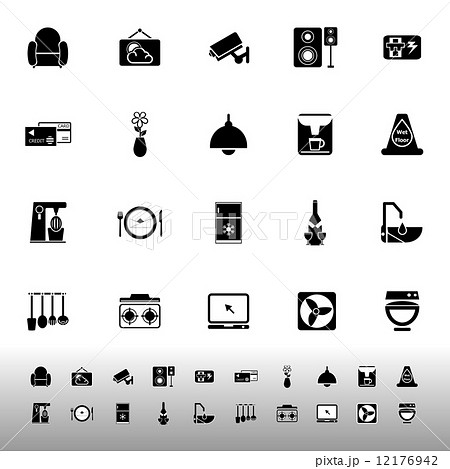 Cafe and restaurant icons on white background Cafe and restaurant icons on white background 12176942