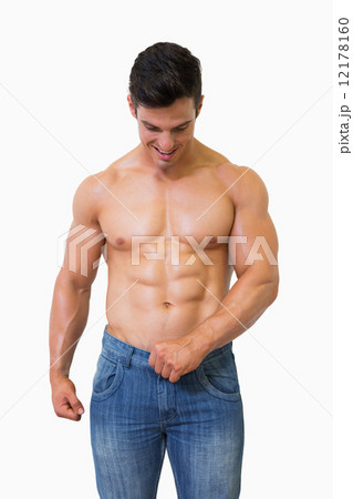 Shirtless muscular man Shirtless muscular man 12178160