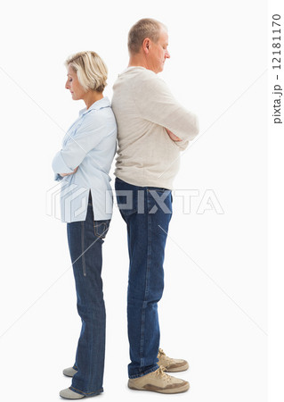 Unhappy couple not speaking to each other Unhappy couple not speaking to each other 12181170