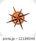An old fashioned compass - vector illustration 12186046