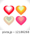 Four heart nested combination in beautiful colors 12186268