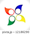 Four colorful speech bubbles or callouts: discussion or to highlight 12186290