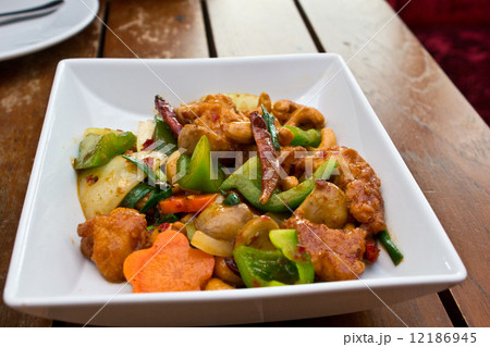 Chicken Fried with Cashew Nuts and Chili 3 12186945