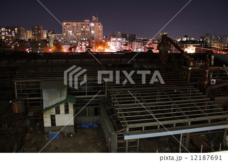 解体中の芝川鋳造/キューポラ(埼玉県川口市:元郷地区) 解体中の芝川鋳造/キューポラ(埼玉県川口市:元郷地区) 12187691