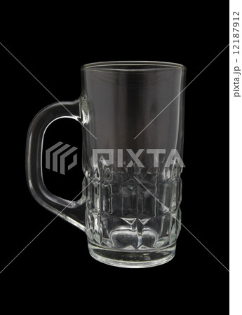 empty glass isolated on black background empty glass isolated on black background 12187912