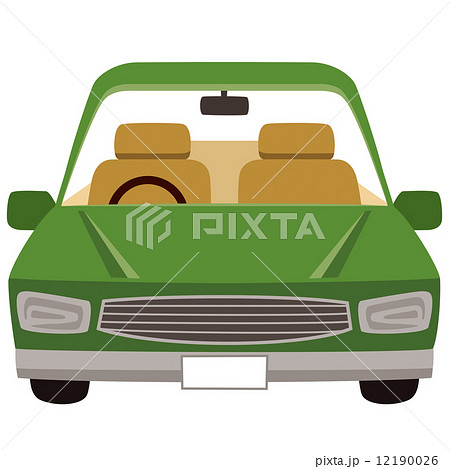 緑の車のイラスト素材