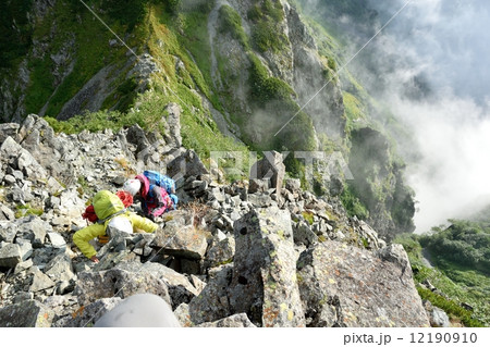 穂高岳登山 前穂高北尾根 穂高岳登山 前穂高北尾根 12190910