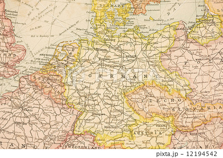古い世界地図 12194542