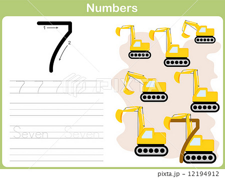 Number Tracing Worksheet: Writing 0-9 12194912