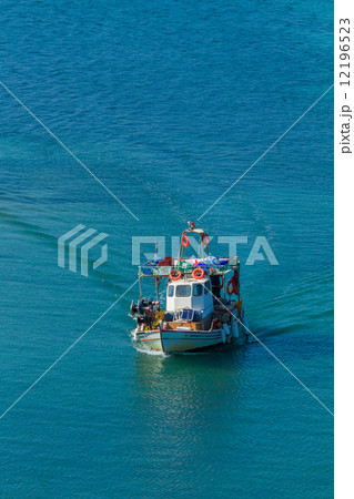 Santorini Greece, White Boat, Santorini island 12196523