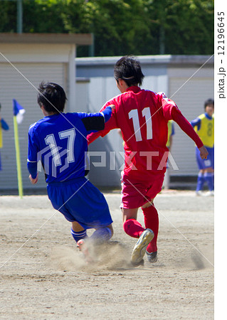 高校サッカーの写真素材