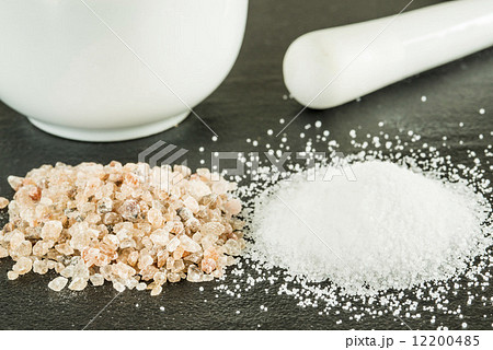 Alpine salt of Austria and white stone salt 12200485