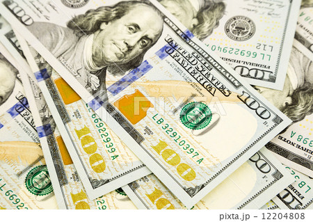 new edition 100 dollar banknotes, money for property and wealth 12204808