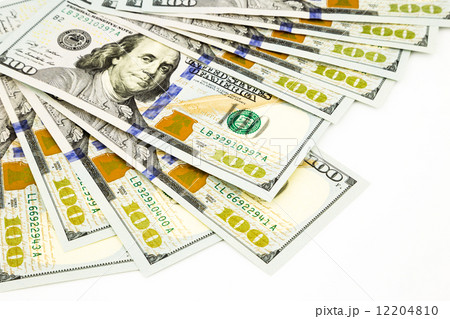 new edition 100 dollar banknotes, money and currency concept new edition 100 dollar banknotes, money and currency concept 12204810