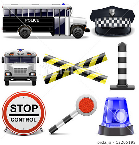Vector Police Icons 12205195