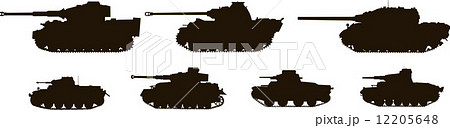 Silhouettes Tanks World War II 12205648
