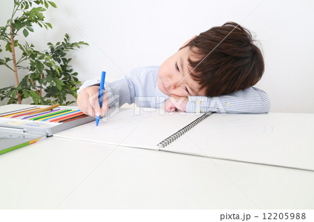 お絵かきをする幼児 12205988
