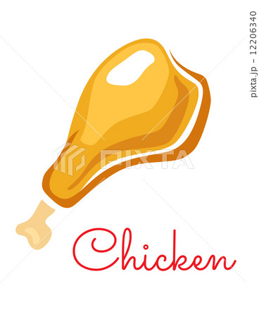 Cartoon chicken leg 12206340