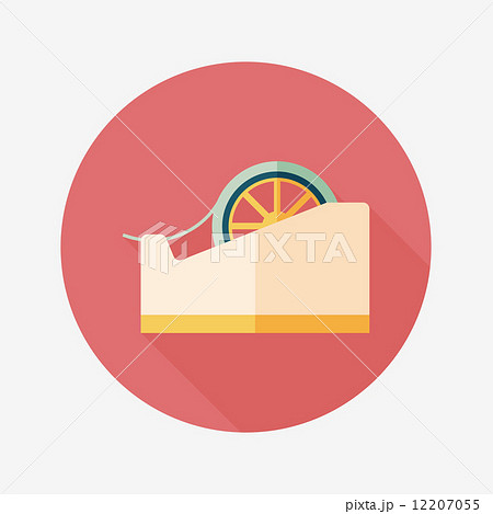 adhesive tape flat icon with long shadow,eps10 12207055