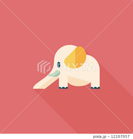 elephant slide flat icon with long shadow,eps10 elephant slide flat icon with long shadow,eps10 12207057
