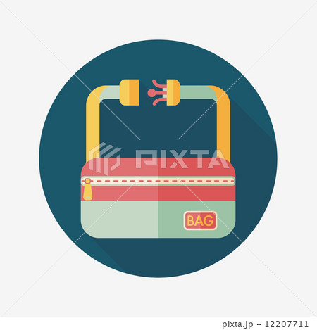travel bag, flat icon with long shadow travel bag, flat icon with long shadow 12207711