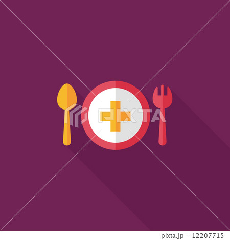 eat health flat icon with long shadow eat health flat icon with long shadow 12207715