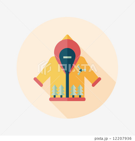 Christmas costume flat icon with long shadow,eps10 12207936