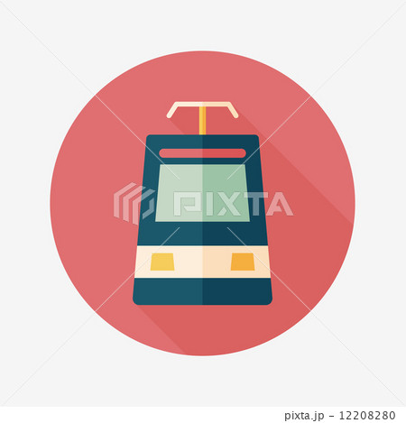 speed train flat icon with long shadow speed train flat icon with long shadow 12208280