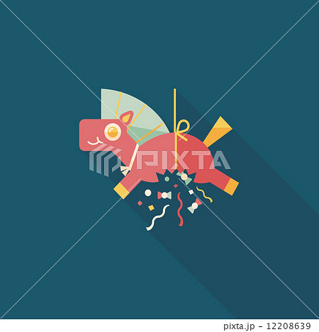 horse confetti flat icon with long shadow,eps10 horse confetti flat icon with long shadow,eps10 12208639