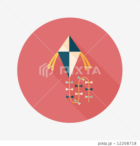 kite flat icon with long shadow,eps10 kite flat icon with long shadow,eps10 12208718