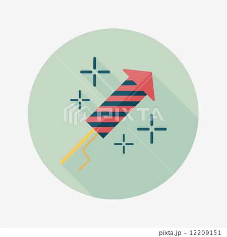 Firecracker flat icon with long shadow,eps10 Firecracker flat icon with long shadow,eps10 12209151