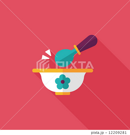 baby food bowl flat icon with long shadow,eps10 baby food bowl flat icon with long shadow,eps10 12209281