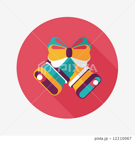 Christmas bells flat icon with long shadow eps10 Christmas bells flat icon with long shadow eps10 12210067