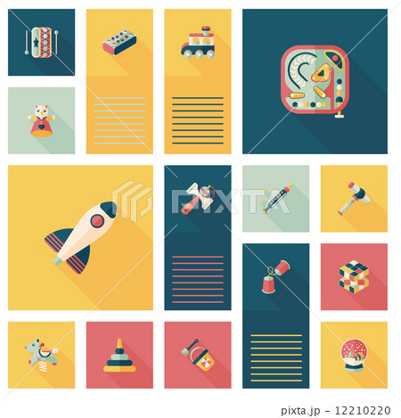 kid toys flat app ui background,eps10 12210220