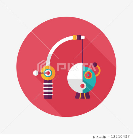 Fishing toy flat icon with long shadow,eps10 Fishing toy flat icon with long shadow,eps10 12210437