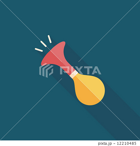 party horn flat icon with long shadow,eps10 party horn flat icon with long shadow,eps10 12210485