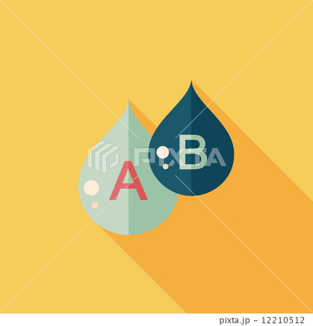 blood flat icon with long shadow 12210512