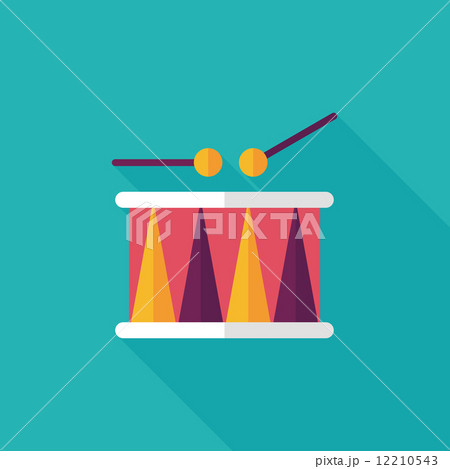 drum flat icon with long shadow,eps10 drum flat icon with long shadow,eps10 12210543