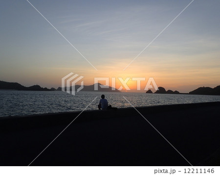 慶良間の夕焼け 12211146