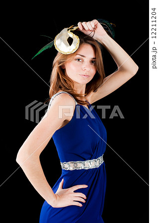 Pretty woman with mask 12211204