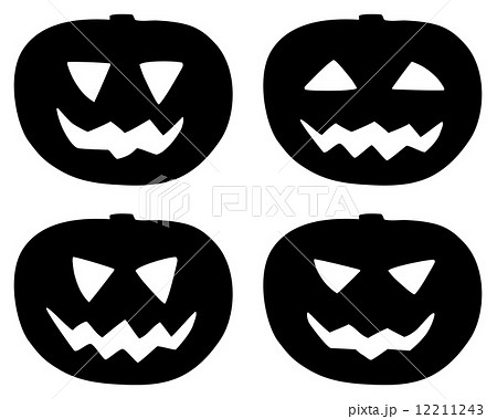 Halloween pumpkin icons set isolated on white Halloween pumpkin icons set isolated on white 12211243