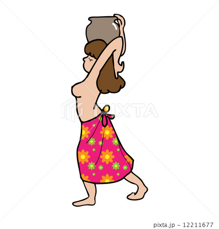 Woman holds jar topless Woman holds jar topless 12211677