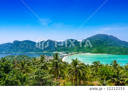 Travel vacation background - Phi-Phi island, Thailand, Asia 12212253