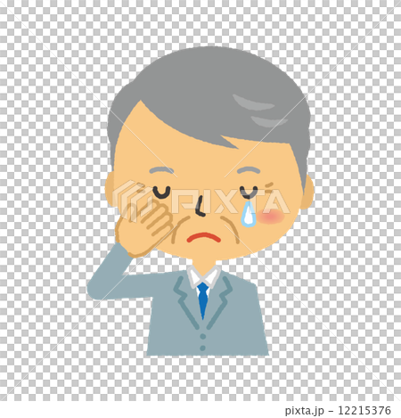 部長　泣き顔　泣く　涙　悲しい　 12215376