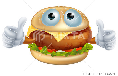 Cartoon hamburger character Cartoon hamburger character 12216024