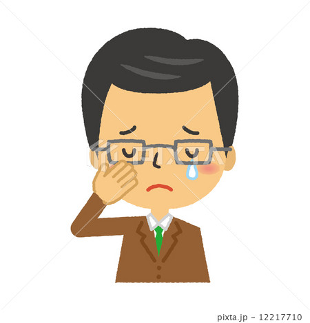 人物　ビジネスマン　泣く　泣顔　失敗 12217710