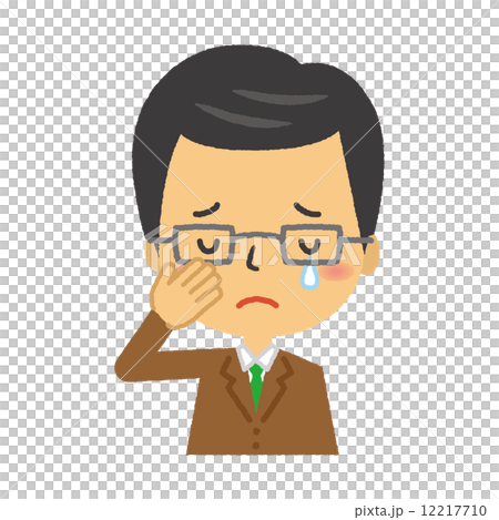 人物　ビジネスマン　泣く　泣顔　失敗 12217710